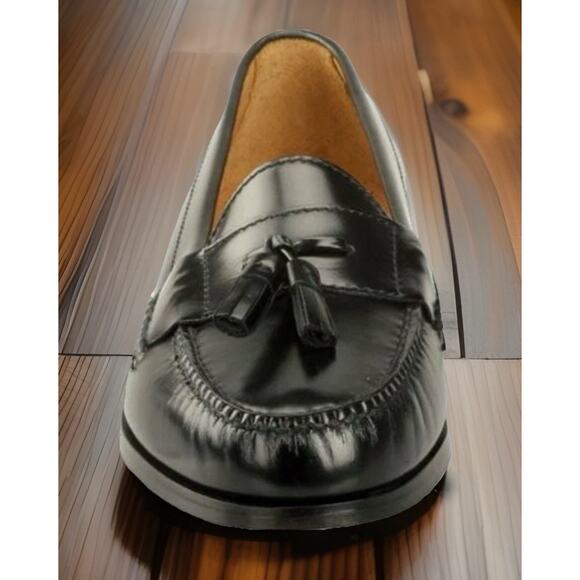 COLE HAAN Black Pinch Tassel Slip On Shoes Mens Size 9.5 New Box Fast Shipping main image 11